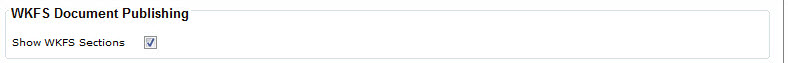WKFS Document Publishing section