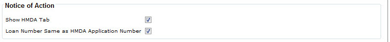 Notice of Action section