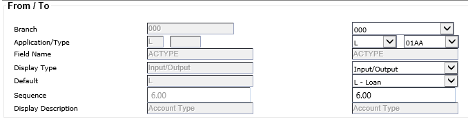 From/To node within the Fields node